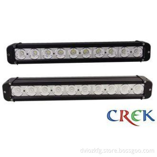 10000 lm 17 Inch Single Row Automotive LED Light Bars , 100